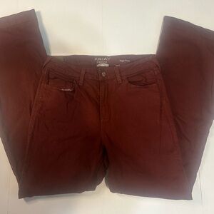 Ariat Jean Women's 30R Cherry Mahogany Slim Trousers High Rise Wide Boot School